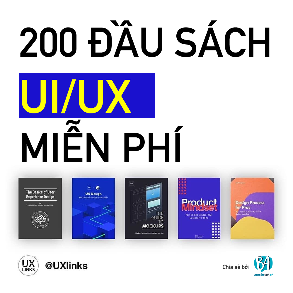 200 Đầu Sách UI/UX Free cho Designer, Developer và BA 1